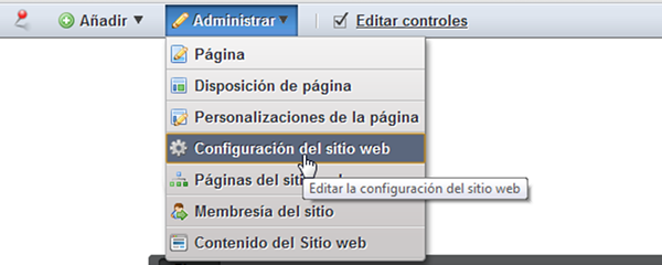 Insertar ID analytics en Liferay desde Configuración de sitio web