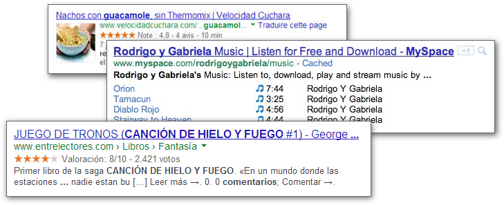 Rich Snippets - Fragmentos enriquecidos