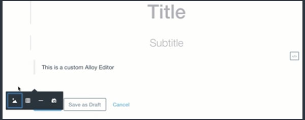 Custom Alloy Editor