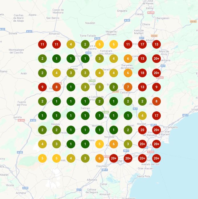 Mapa Posiciones Locales